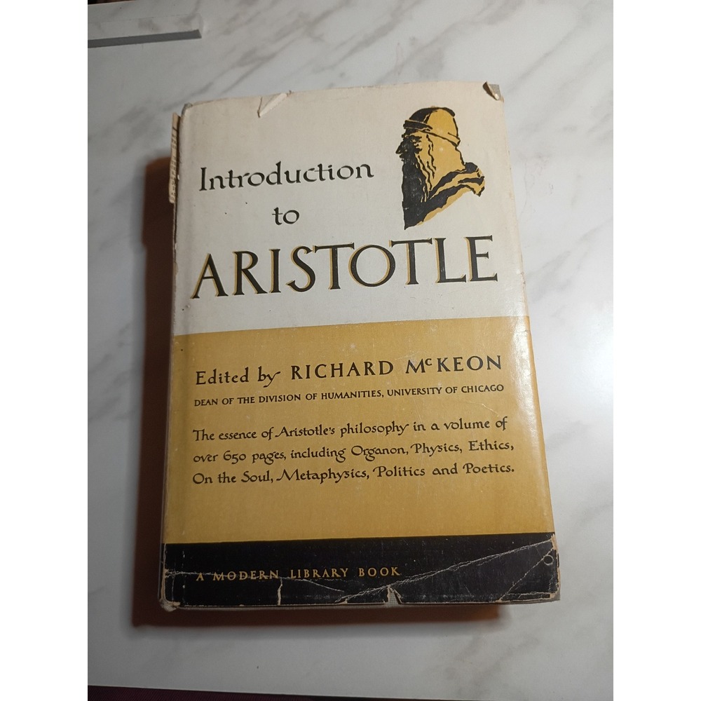 Introduction to Aristotle Richard McKeon Modern Library 1947 Hardcover Book